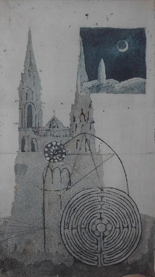 Chartres, Radierung